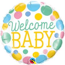 18 WELCOME BABY DOTS                         5PZ MC100