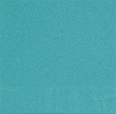 CARIBBEAN TEAL SOLID LUNCHEON NAPKINS, 20CT PZ.  MC. 72
