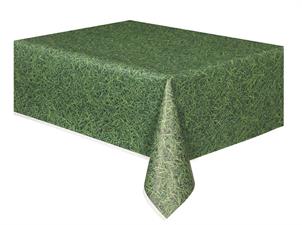 GREEN GRASS RECTANGULAR PLASTIC TABLE COVER, 54X108 PZ.  MC. 72