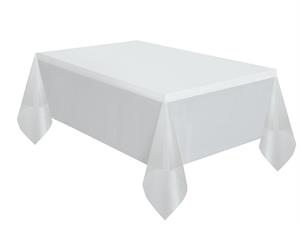 CLEAR SOLID RECTANGULAR PLASTIC TABLE COVER, 54X108 PZ.  MC. 144