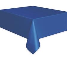 ROYAL BLUE SOLID RECTANGULAR PLASTIC TABLE COVER, 54X108 PZ.  MC.