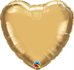 18 HEART CHROME GOLD           1PZ MC500 NO PKG