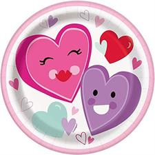 8 SMILING HEARTS 7  PLATES    12PZMC 72