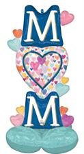 AIRLOONZ MOM SPRINKLED HEARTS 124CM    MC24